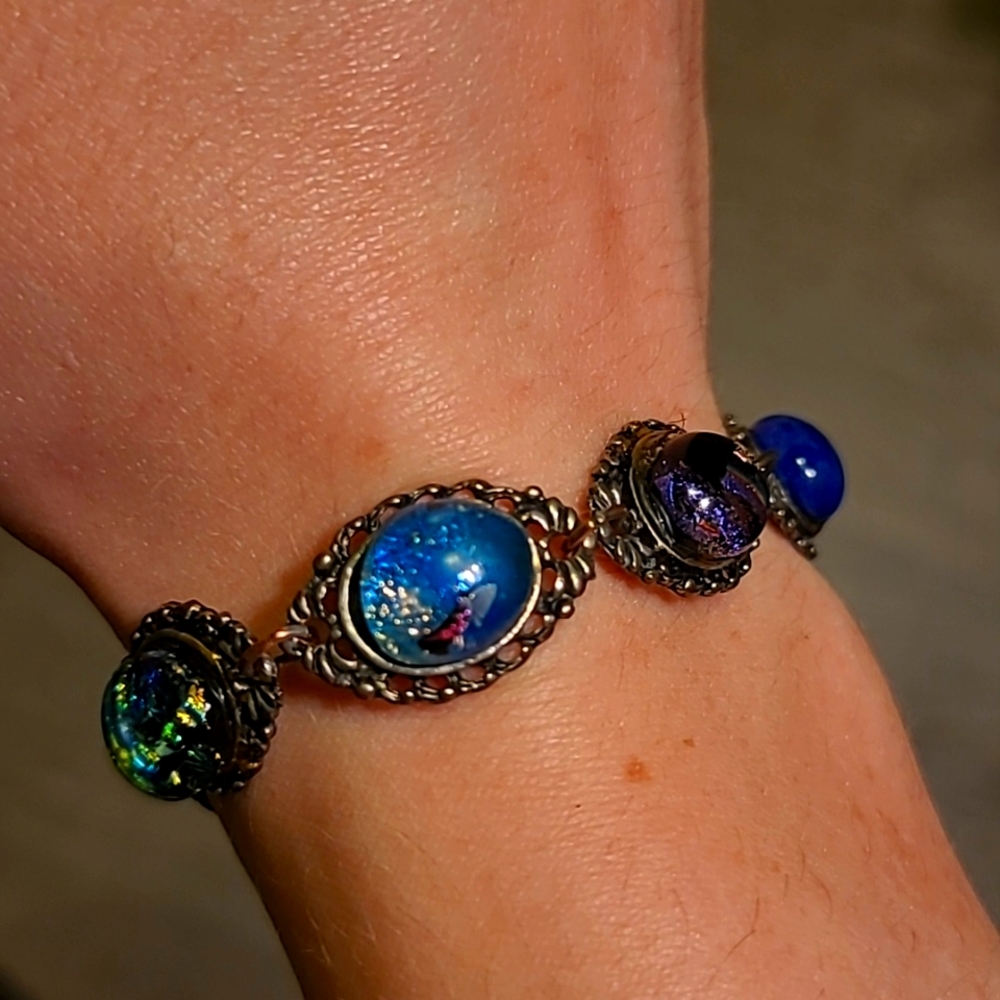 Amazing galaxy costume jewelry bracelet